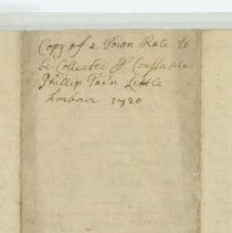 Town Records / Town Rate to be collected by Constable Phillip Pain, 1720 / 