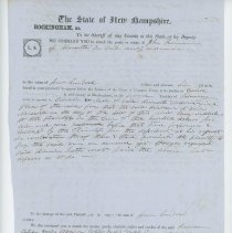 Town Records:  The State of New Hampshire.  Rockingham, SS. /Lein against John Kinnear