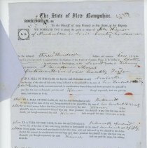 Town Records:  Mr. John Kinnear to J. Woodman Moses / Lein