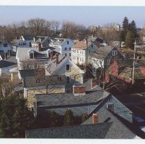 Aerial view of Main Street from church steeple