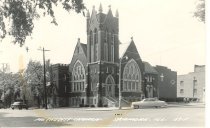 United Methodist Church, 1908-1976, Elm & Somonauk Sts.