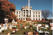 Pumpkin display on Courthouse lawn