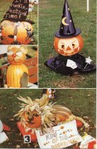 Examples of decorated pumpkins