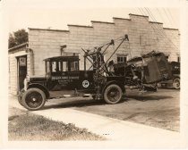 Tow Truck & Car, circa 1920's