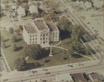 Aeriel view of the DeKalb County Courthouse