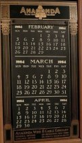 Calendar, front side