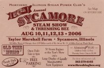 Ticket Steam Show Sycamore Illinois 2006