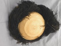 "Walking Hat" with ostrich feathers