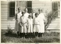 "Esther, Sizzie, Virginia and Viola. Lillian, Clara and Anita 1926"