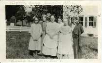 Virginia, Anna, Jennie, Alice, Emma, and Mrs. Davis