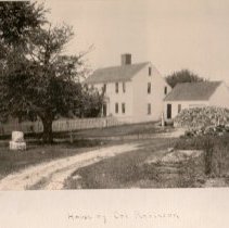 Photo of Col. John Robinson house, Oct. 1907; 10" x 12" brown & white