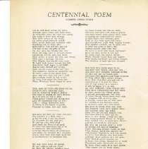 Centinnial Poem