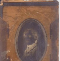 Glass ambrotype portrait picture