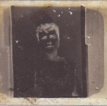 Glass negative, Sargent woman in pretty dress