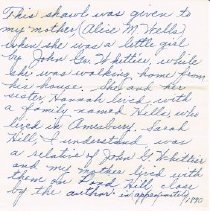 Huntington Wells Letter, approx 1890