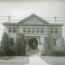 Front view of Library, 1964-65