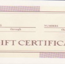Tiki Lau Gift Certificate book