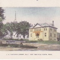 postcard J.V.Fletcher Library