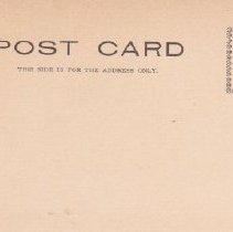 Postcard J.V.Fletcher Library back