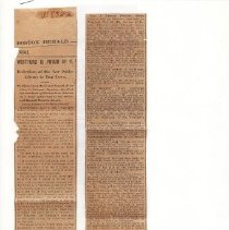 Boston Hearld article on Dedication of the Library