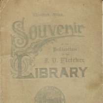 Souvenir Program Dedication of the J. V. Fletcher Library 1896