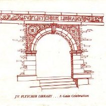 Invitation to the J. V. Fletcher LIbrary Dedication 1989