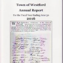 2016 Town of Westford Annual Report