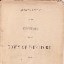 1874 Annual Report - Town of Westford