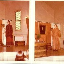 Antique Civil War Dress druing Fashion Show