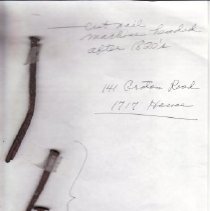Cut nail from the Lyon House
