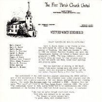 Westford Women Doll May Balch biography