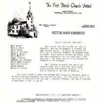 Westford Women Doll Sally Carver biography