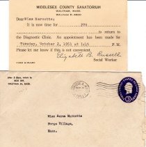 Aurea Marcotte's appointment card