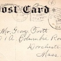 Postcard New Academy Old Academy - back