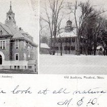 Postcard New Academy, Old Academy