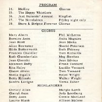 Nabnasset Boosters Minstrel Show 1961