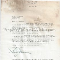 Letter requesting Dealership
