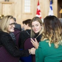 Marie Philip-Poulin and Laura Stacey