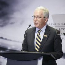 CSHoF Board Chair Colin MacDonald speaking at the 2016 media announcement