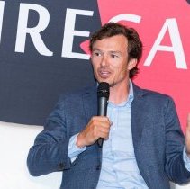 Inductee Simon Whitfield during the fireside chat