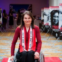 Colette Bourgonje posing for photo.