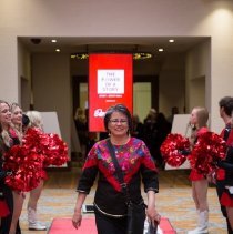 Wilhelmina Lennie walking the red carpet
