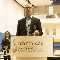 Inductee Craig Forrest speaking at the 2015 Education Session