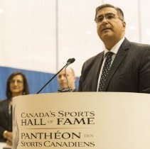 CSHoF president Mario Siciliano speaking at education session