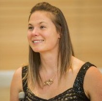 Inductee Stephanie Dixon conversing