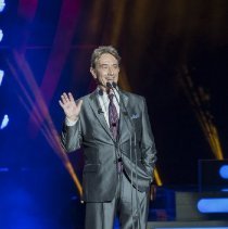MC Martin Short on stage, close up