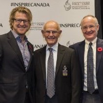 HoF Curt Harnett, inductee Dr. Charles Tator, Board of Governors Bob Rooney