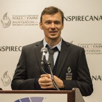 Inductee Simon Whitfield speech at 2017 media conference
