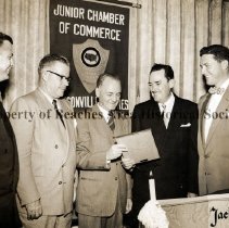 Jack Callaghan receives award