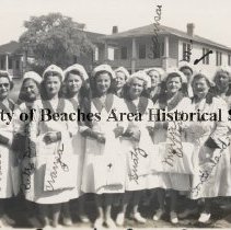 Red Cross ladies in parade